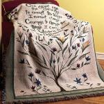 Serenity Prayer Tapestry Throw